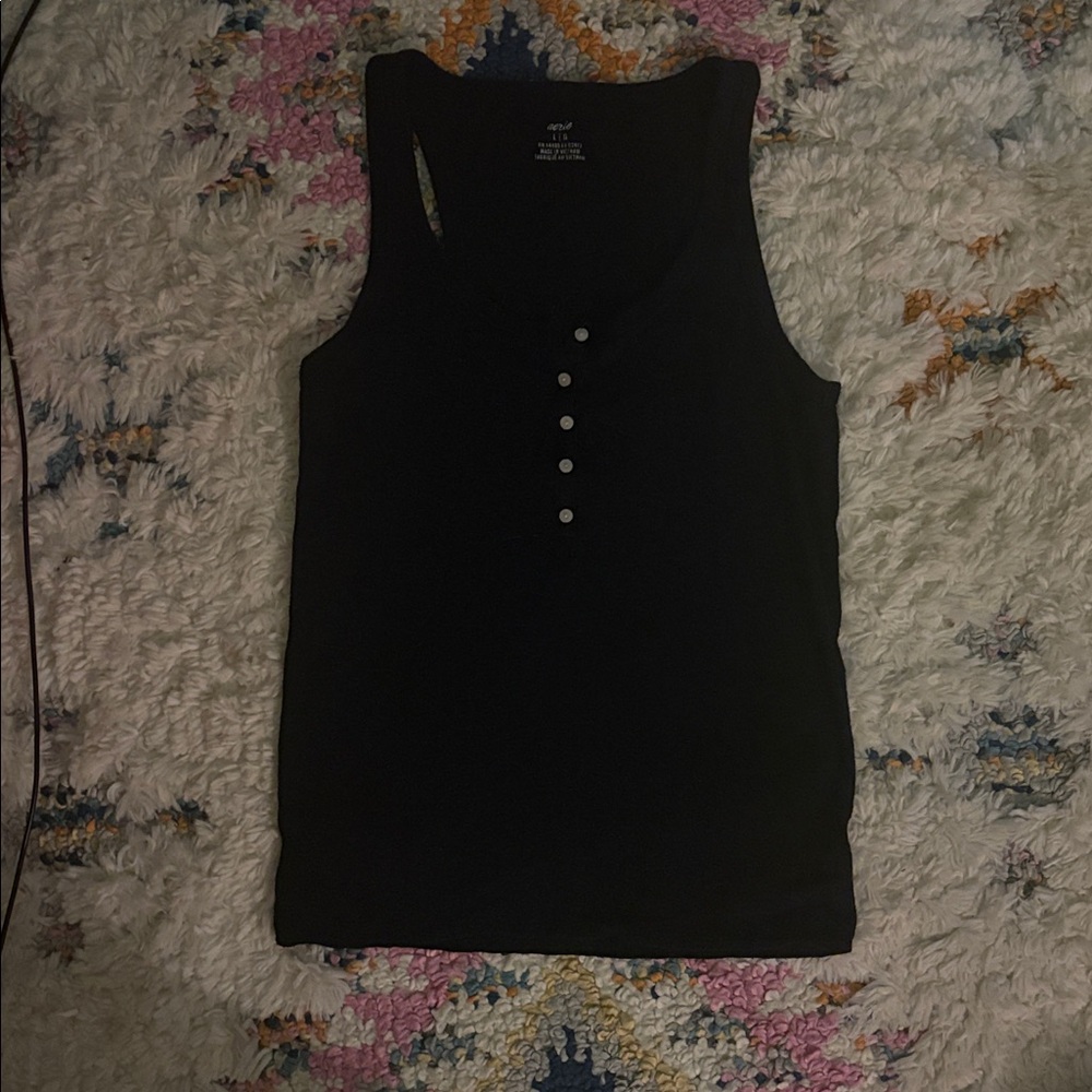 American Eagle Outfitters Black Tank Top